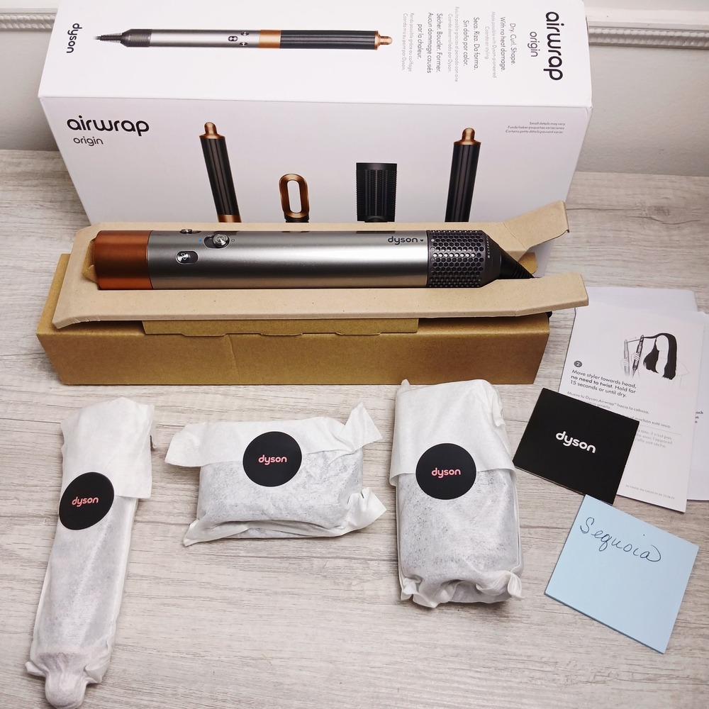 Dyson Airwrap Origin Multi-Styler Nickel Copper with 3 Attachments New